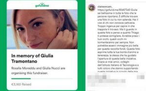 Raccolta fondi per la famiglia di Giulia Tramontano