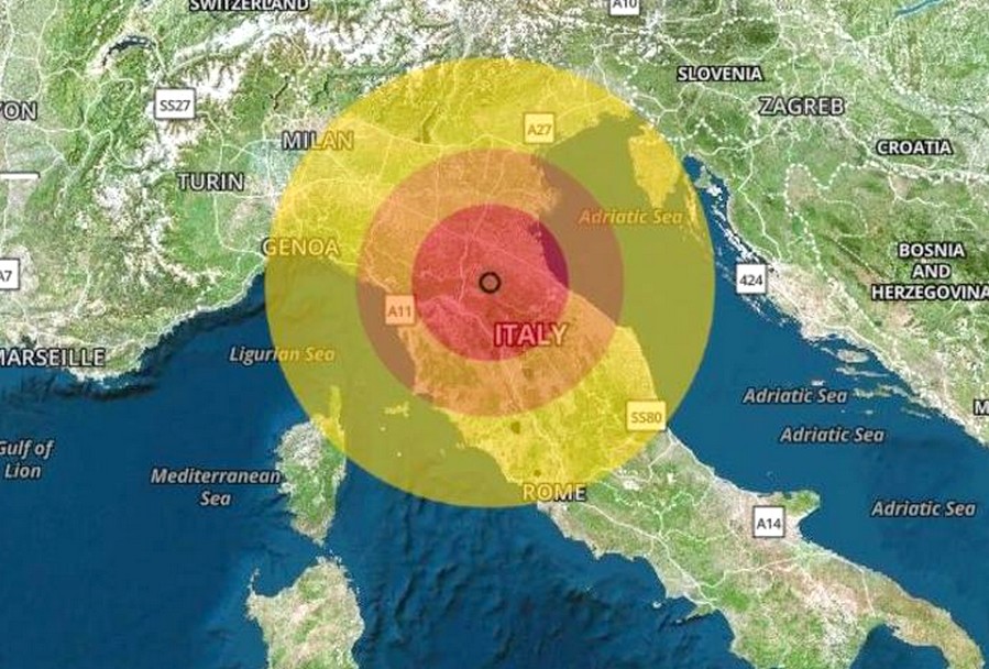 Terremoto Toscana 18 settembre 2023