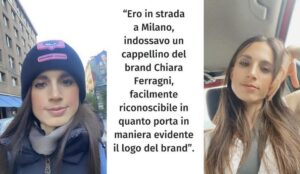 Insultata per strada perché indossava un cappello griffato Chiara Ferragni